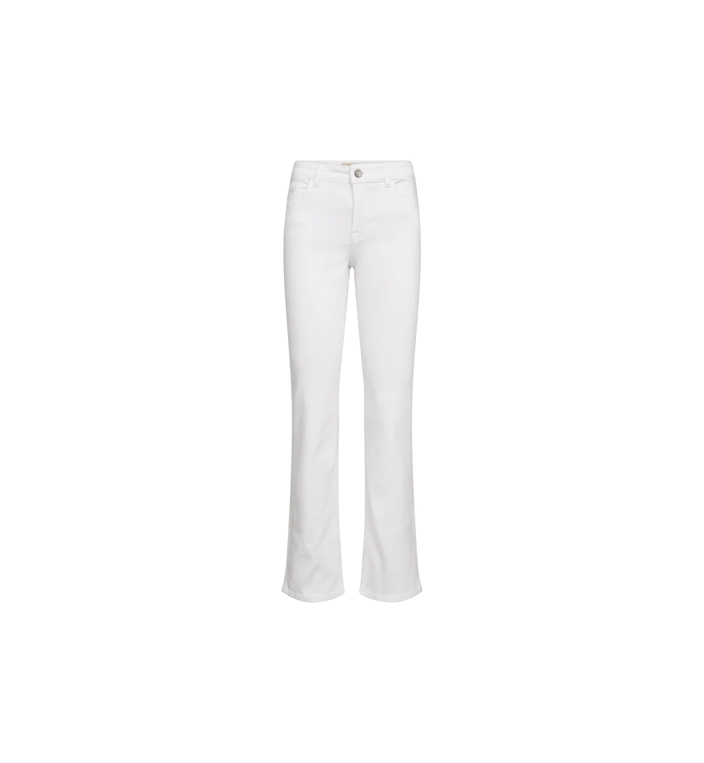 Mos Mosh Ashley Deluxe white flared denim jeans product front