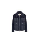 MOS MOSH Harriet Loisa navy bomber jacket front product image