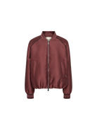 LMOS MOSH MMCalico wine satin-look bomber jacket
