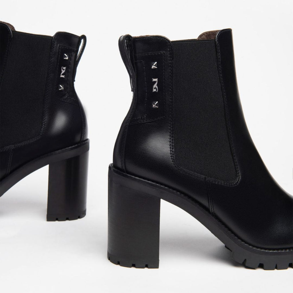 Nero Giardini Black Chelsea Style High Heeled Boots