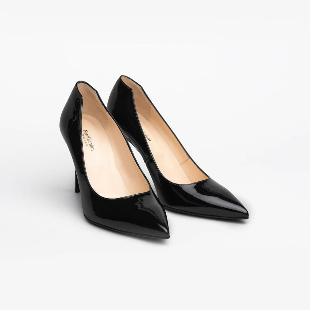 Nero Giardini Black Stiletto Court Shoe