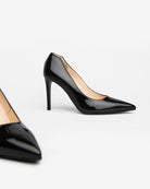 Nero Giardini Black Patent Leather High Heel Pointed Toe Shoes