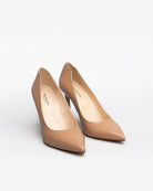 Nero Giardini Patent Leather High Heel Court Shoes In Nude