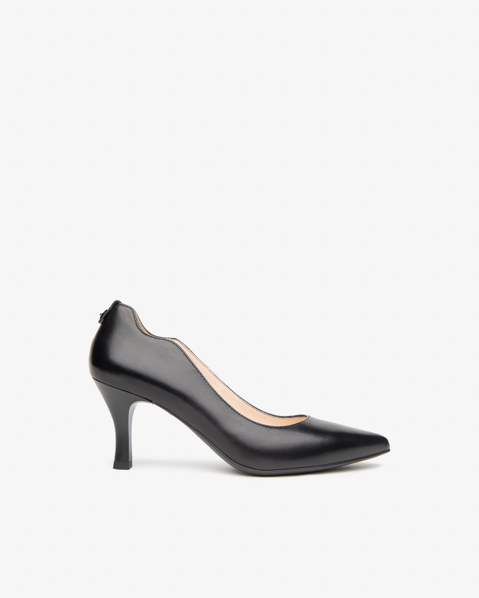 Nero Giardini Leather Mid Heel Pointed Toe Court Shoes