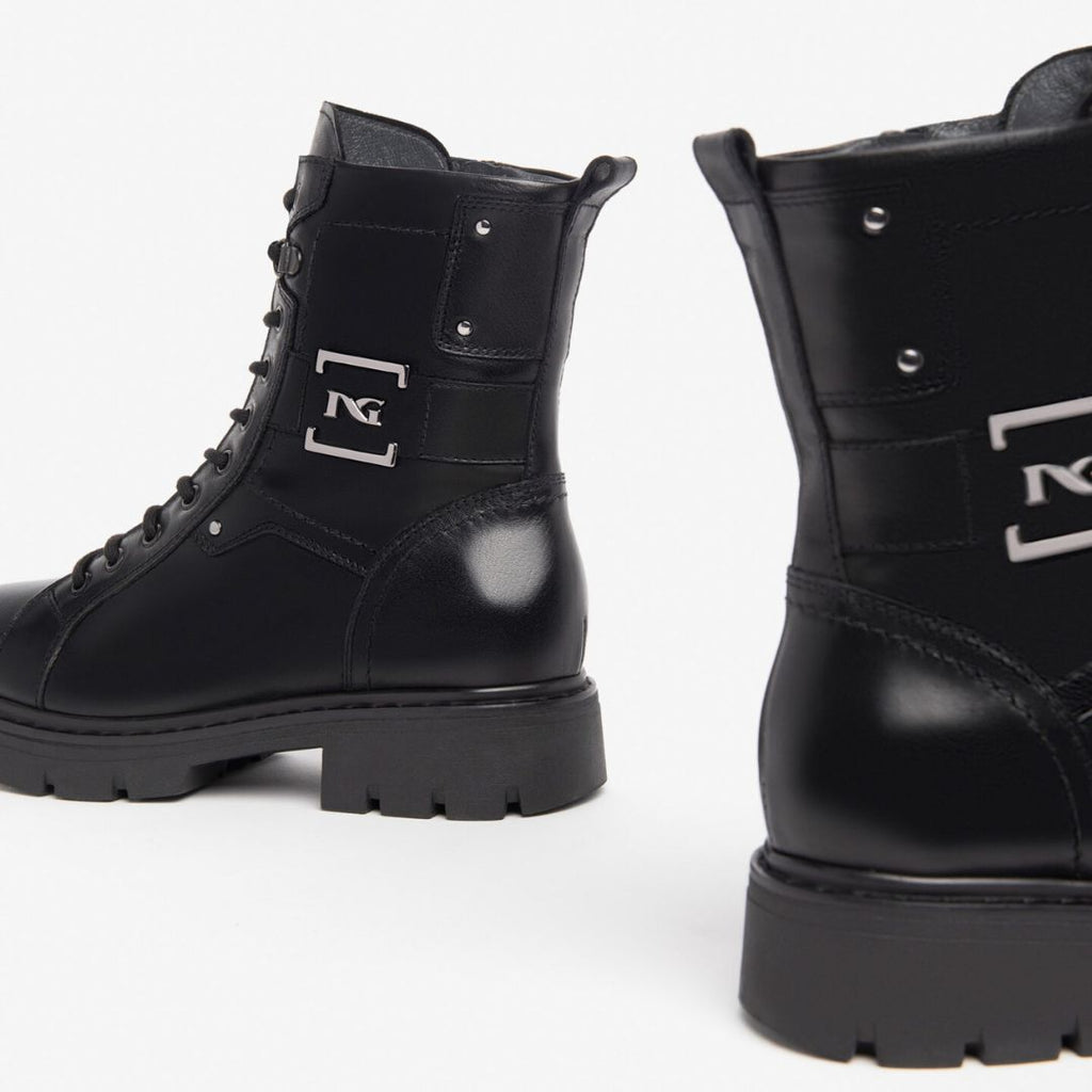 Nero Giardini Laced Biker Style Boots