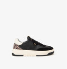 Nero Giardini Leather Trainers With Colour Block HeelIn Black