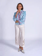 New Day Originals Beo blouse heart print cotton shirt sleeve detail