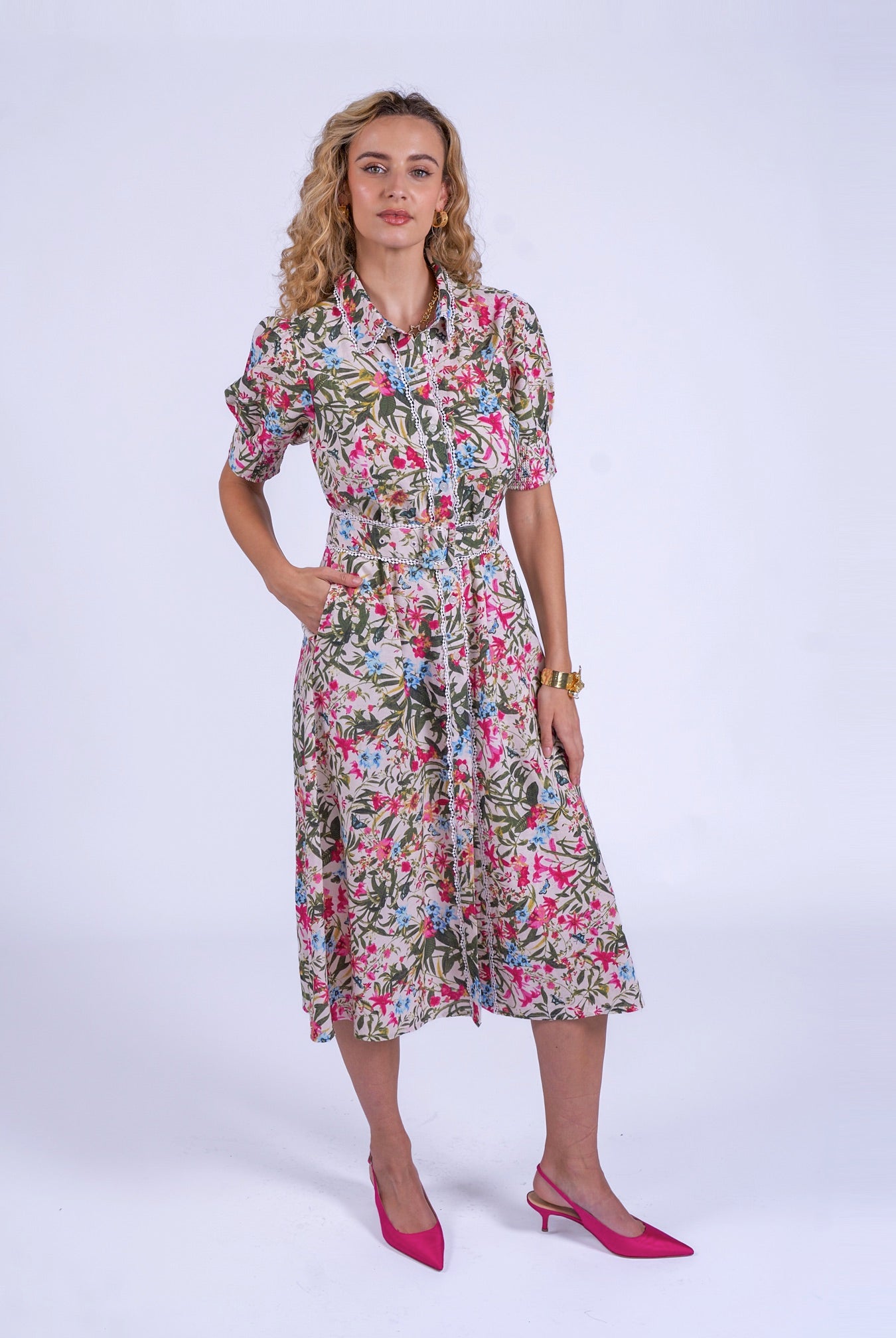 casual dresses sydney Cotton lace up hollow out summer white Holiday casual high waist ruffl The Clothing Company Sydney