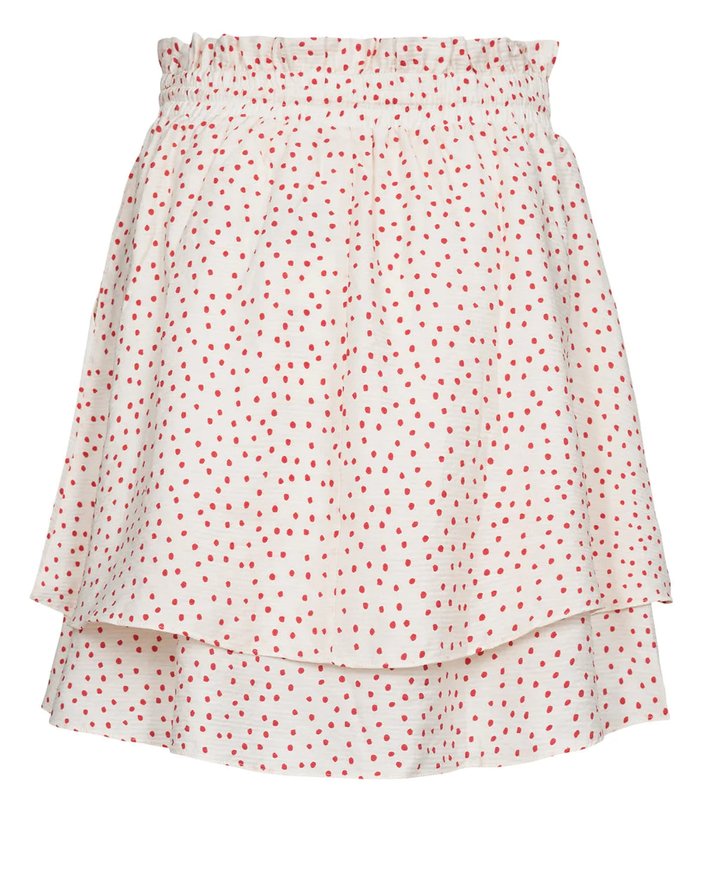 Numph Nudani Short Polka Dot Layer Skirt From Back 