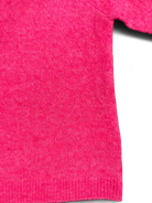 Numph Nuriette Selma Wool Jumper in Flamingo Pink – sleeve detail
