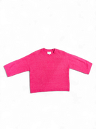 Numph Nuriette Selma Wool Jumper in Flamingo Pink – flat lay front view
