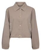 Numph Numariam boxy beige jacket flat lay front