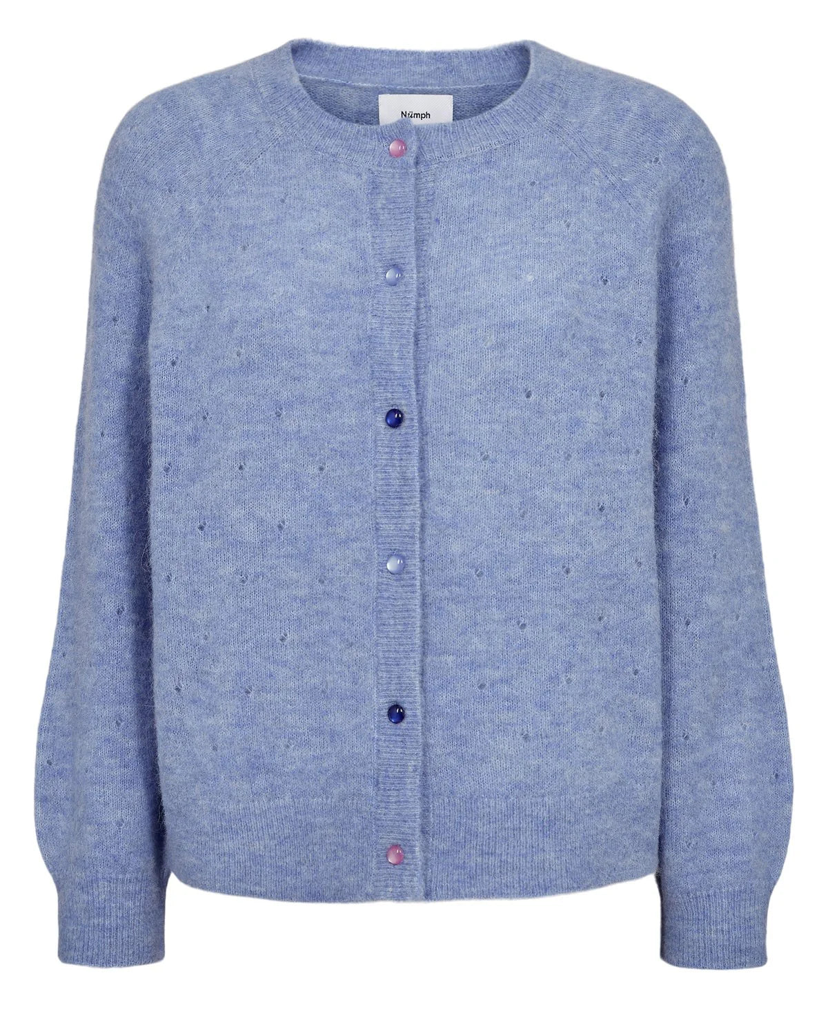 Numph Nurietto lightweight knit cardigan flat front view