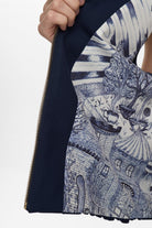 Numph Nujulia vest contrast illustrated lining detail