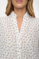 Numph Nufenja floral shirt smocked cuff detail