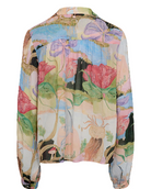 Numph fairytale print blouse flat lay back 