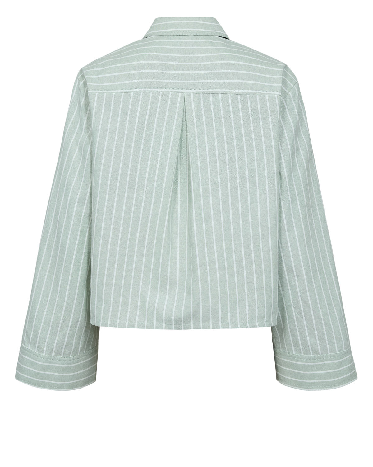 Numph Nukelsey sage green oversized shirt back detail
