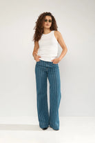 Numph white sleeveless vest top front view