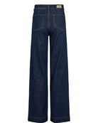 Nümph NuParis dark blue wide leg jeans product back view