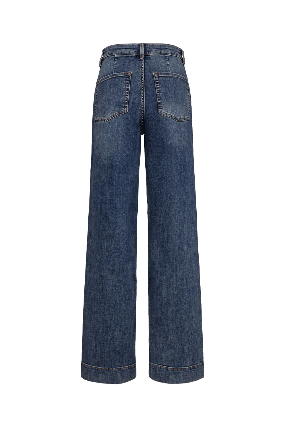 17. Nümph NuParis medium blue washed wide leg jeans product back view