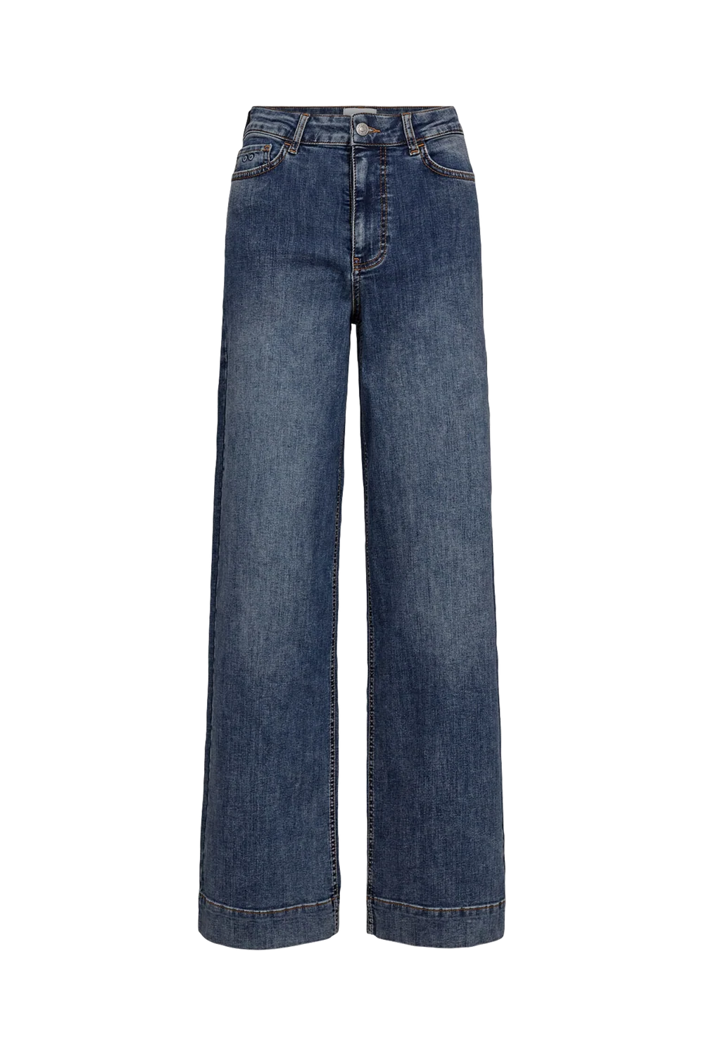 Nümph NuParis dark blue wide leg jeans product back view