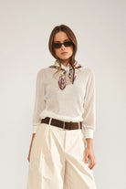 Numph fairytale print neck scarf 