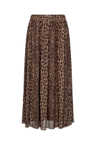 Nümph Nulionis Tiger’s Eye leopard print midi skirt – product front view