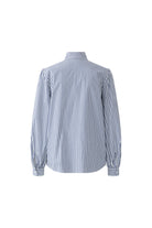 Oui blue and white striped blouse – back product view