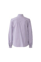 Oui purple and white striped blouse – back product view