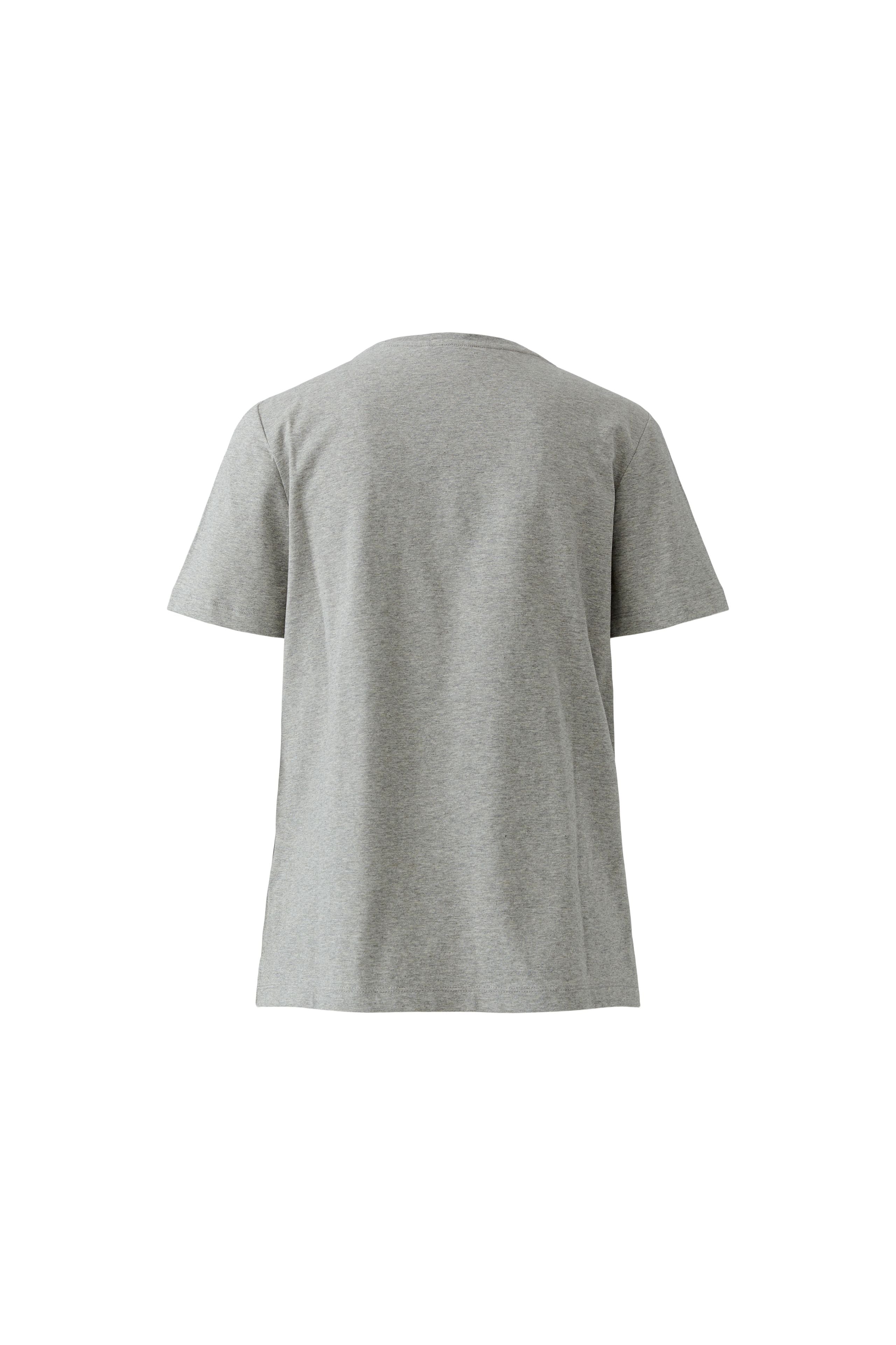 Oui River Stone grey T-shirt – product-only back view