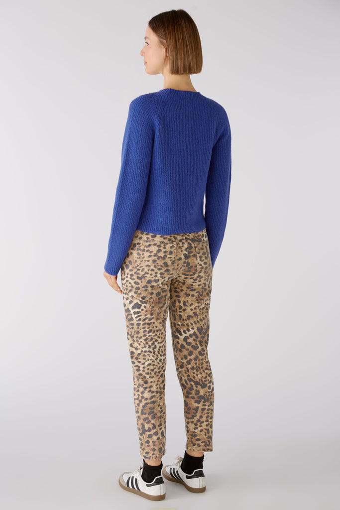 Oui Knitted Patch Pocket Cardigan From The Back