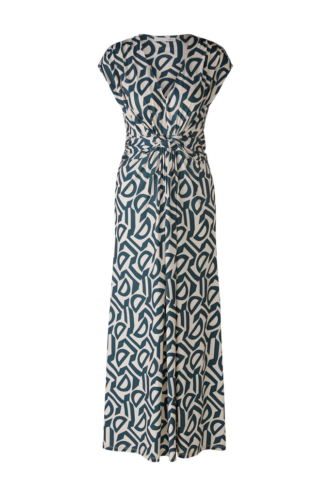 Oui Silky Touch Abstract Print Maxi Dress
