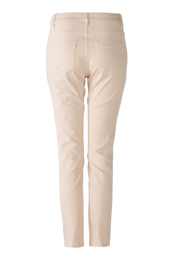 Oui Baxtor Cream Slim Fit Jeggings From Back