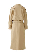 Oui 2 in 1: Mac Coat/Jacket in Beige From Back 