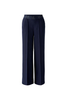 Oui navy technical jersey trousers — studio packshot, front