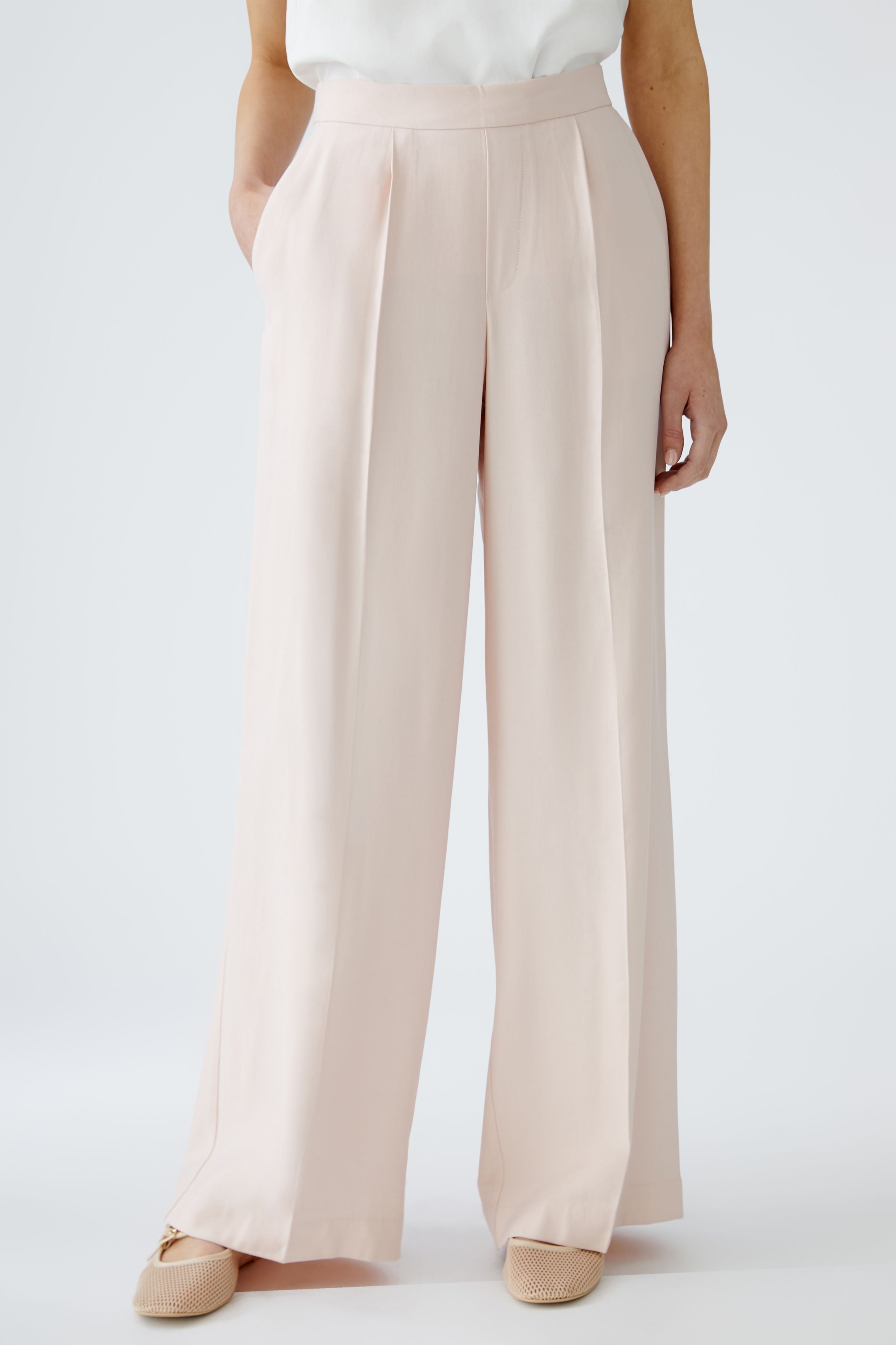 Oui Peach Whip Straight Leg Smart Suit Trousers