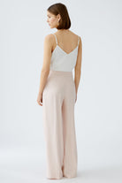 Oui Peach Whip Straight Leg Suit Trousers From Back 