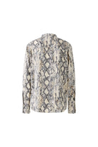 Oui Snake Print Long Sleeve Shirt - front