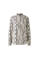 Oui Snake Print Long Sleeve Shirt