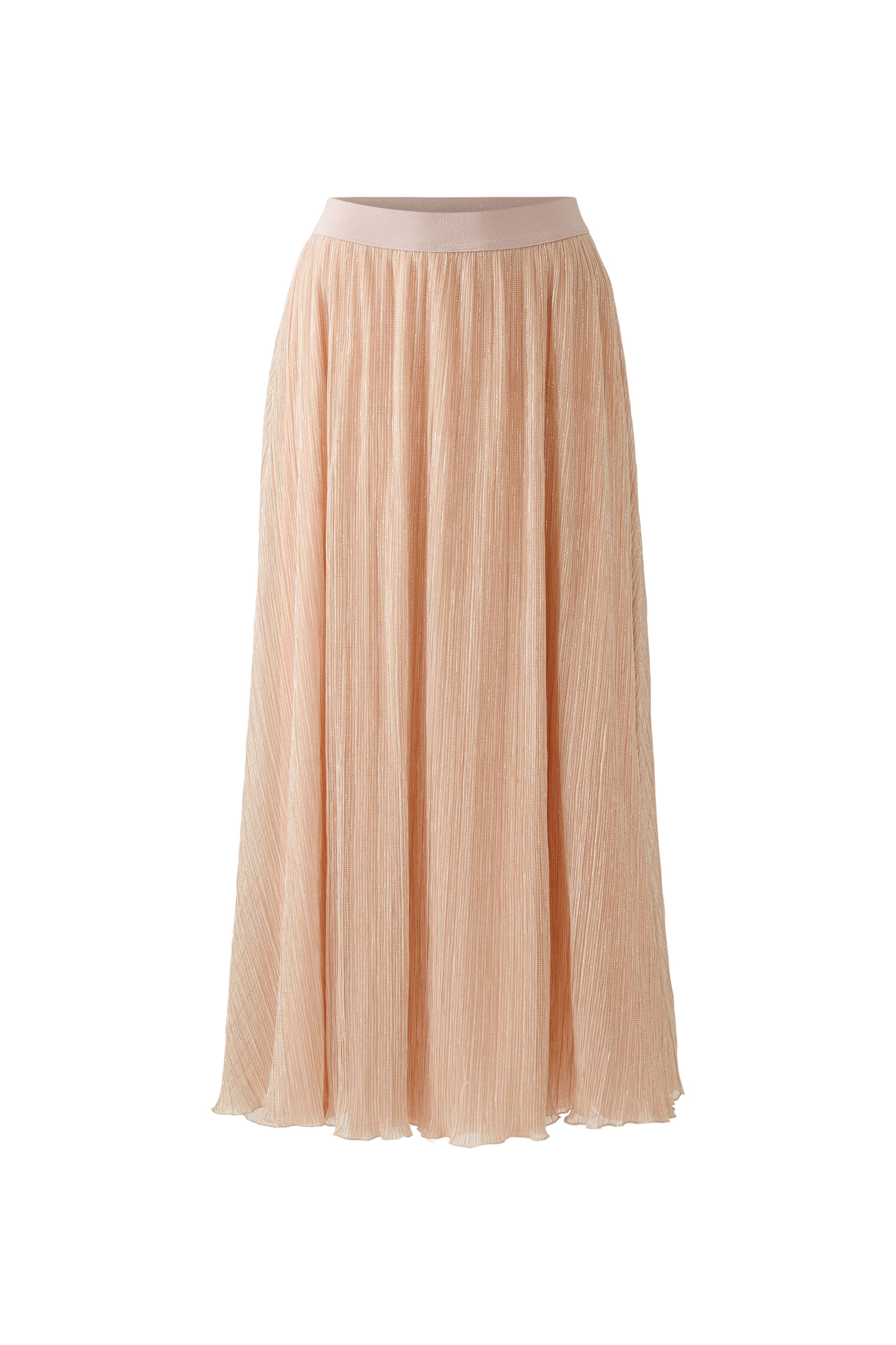 Oui Rose Cooper Shimmery Chiffon Maxi Skirt - front 