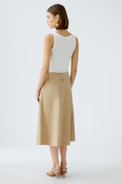 Oui Utility Style Patch Pocket Midi Skirt From back 