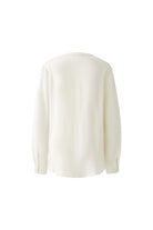 Oui Off White Long Sleeve Blouse From The Back