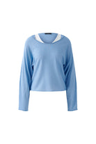 Oui jumper and vest layered twinset in soft summer knit