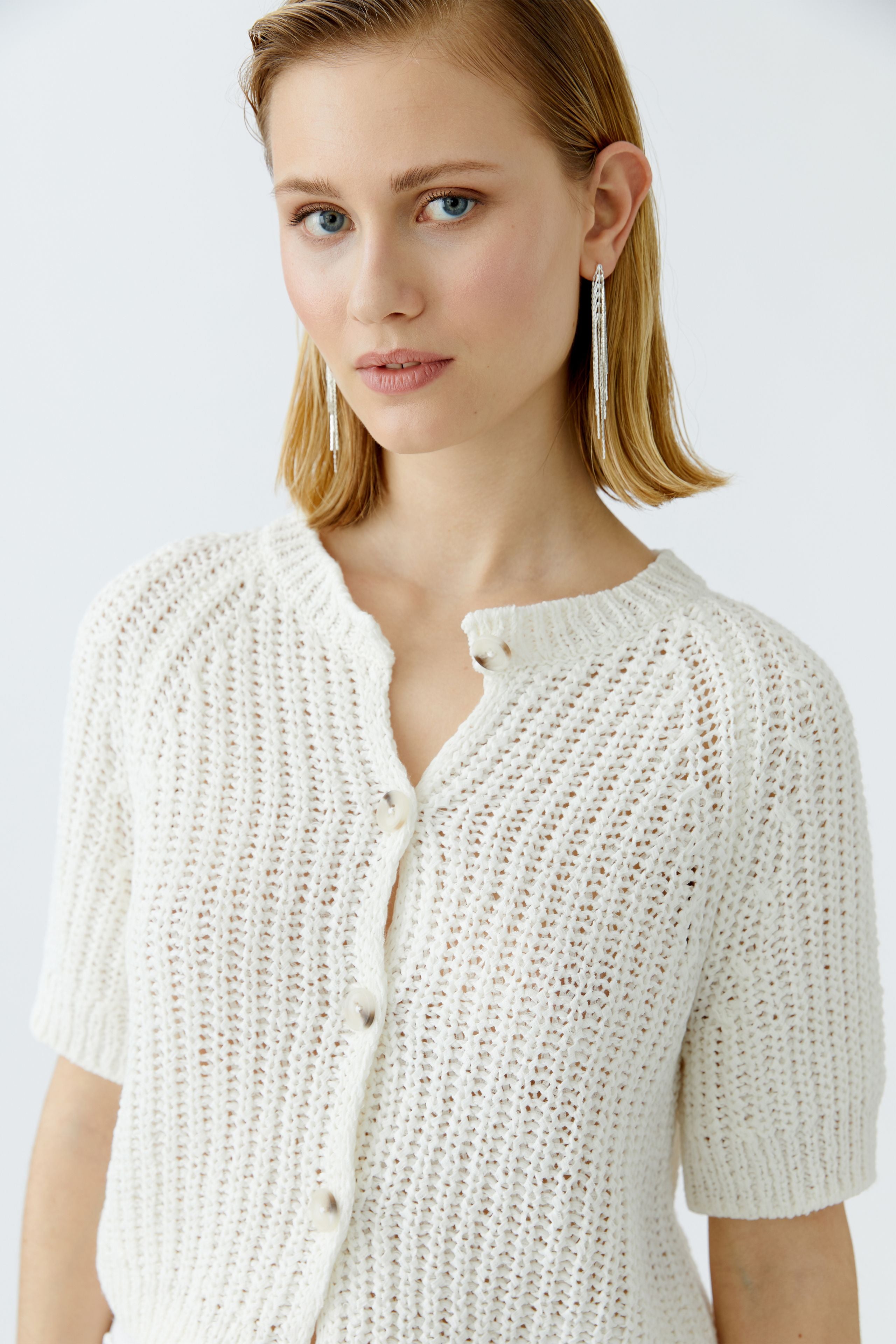Oui summer cardigan made from soft Oskar yarn – casual layering piece