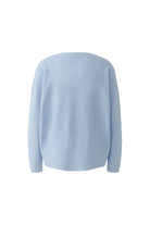 Oui light blue knit jumper V-neck detail women’s knitwear Back details 
