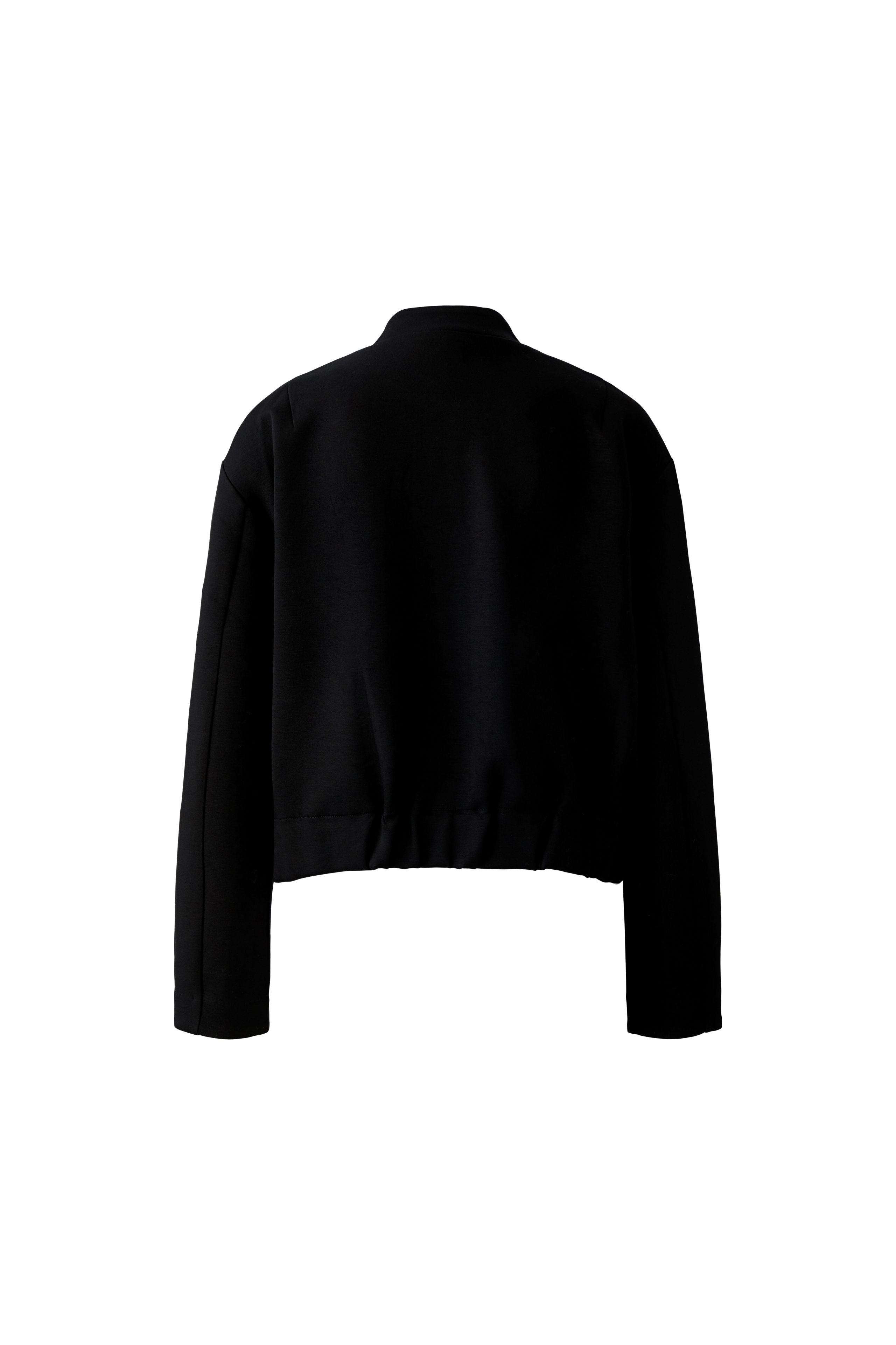 Oui Blouson Jacket in black – cropped women’s outerwear style
