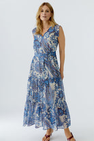 Oui paisley print boho maxi dress side view