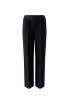  Oui black pull-on straight leg trousers product view