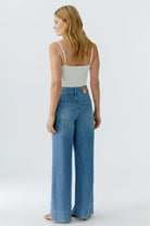 Oui high waist wide leg jeans back view