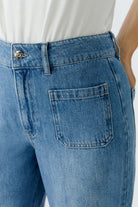 Oui front patch pocket high waisted women’s jeans detail